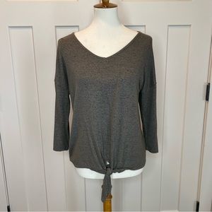 Green Envelope front tie green sweater size medium